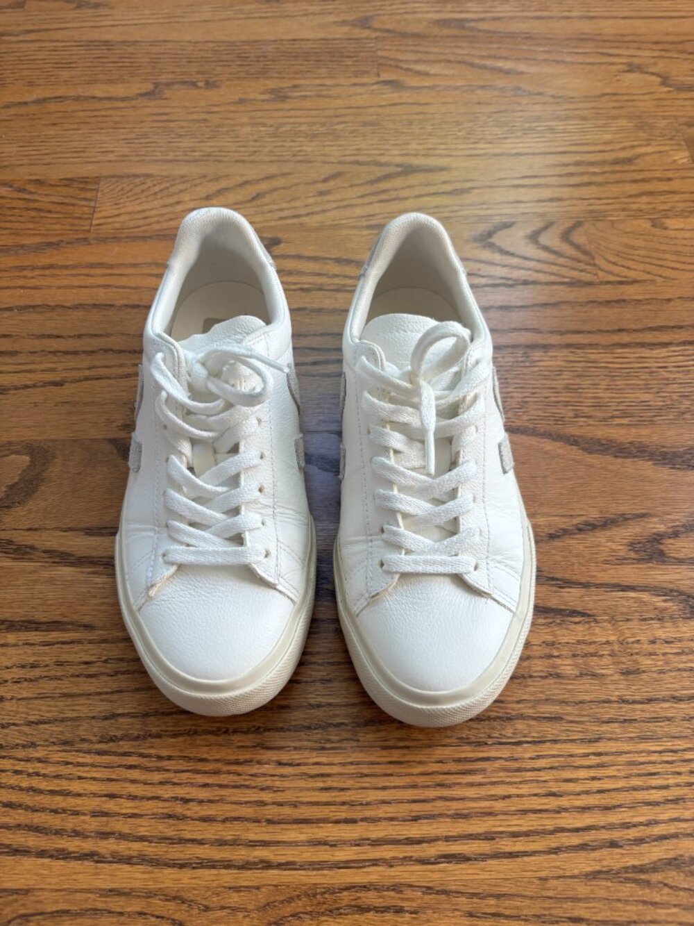 Women's Veja Campo White/Natural Size 38 - Picture 2 of 5